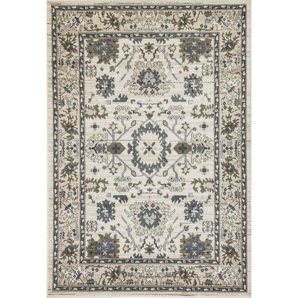 Dynamic Rugs 8531-100 Yazd 2 Ft. X 7.7 Ft. Finished Runner Rug in Ivory